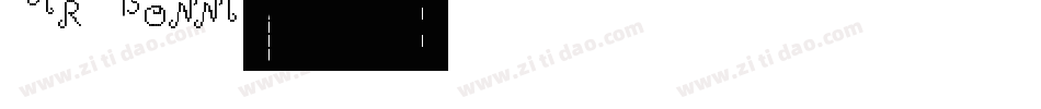 AR BONNIE字体转换